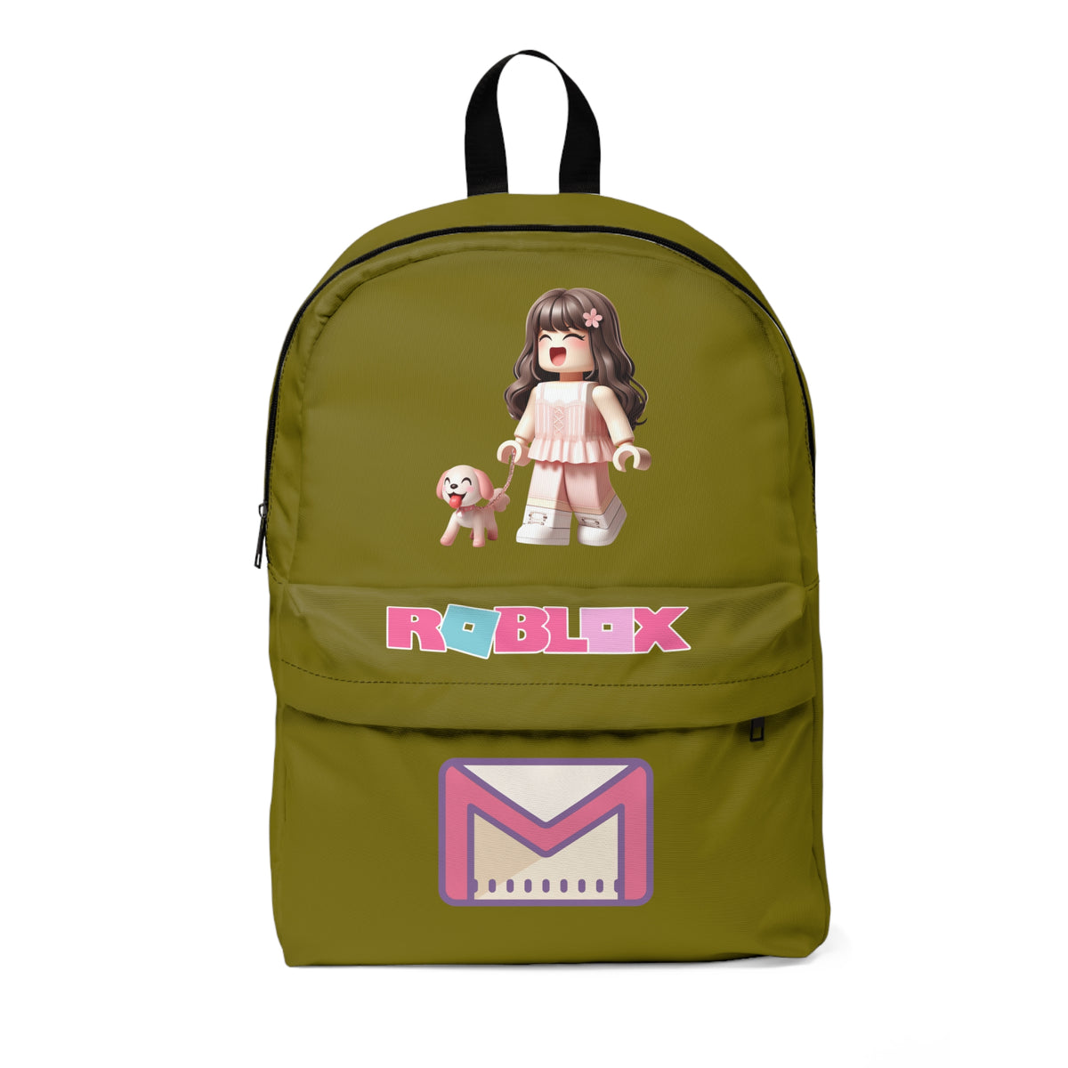 Roblox Soft Girl & Doggy Backpack Deep Olive