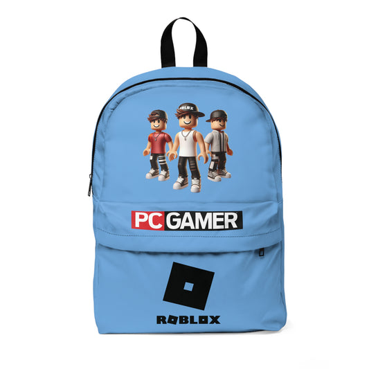 Roblox PC Gamer Light Blue School Backpack