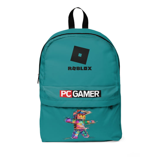 Roblox PC Gamer Backpack — Colorful Pixel (Dark Turquoise)