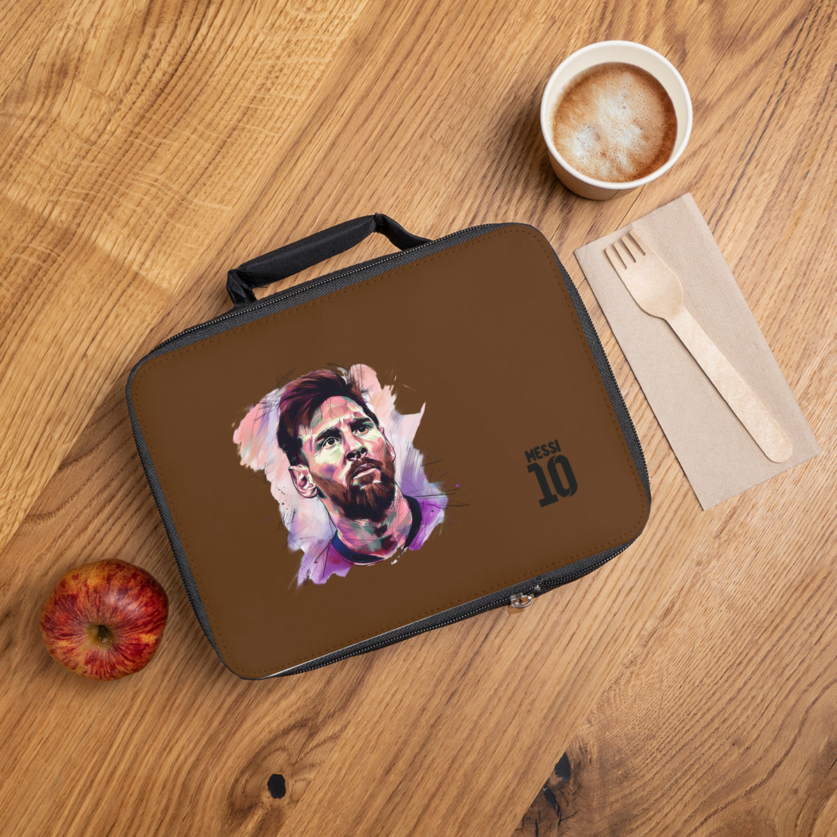 Lionel Messi LM10 Lunch Bag Brown ⚽🥇