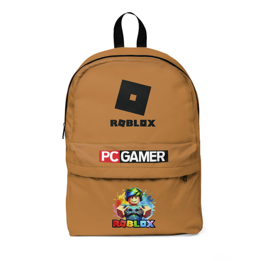 Roblox Level Up Gamer School Bag Light brown