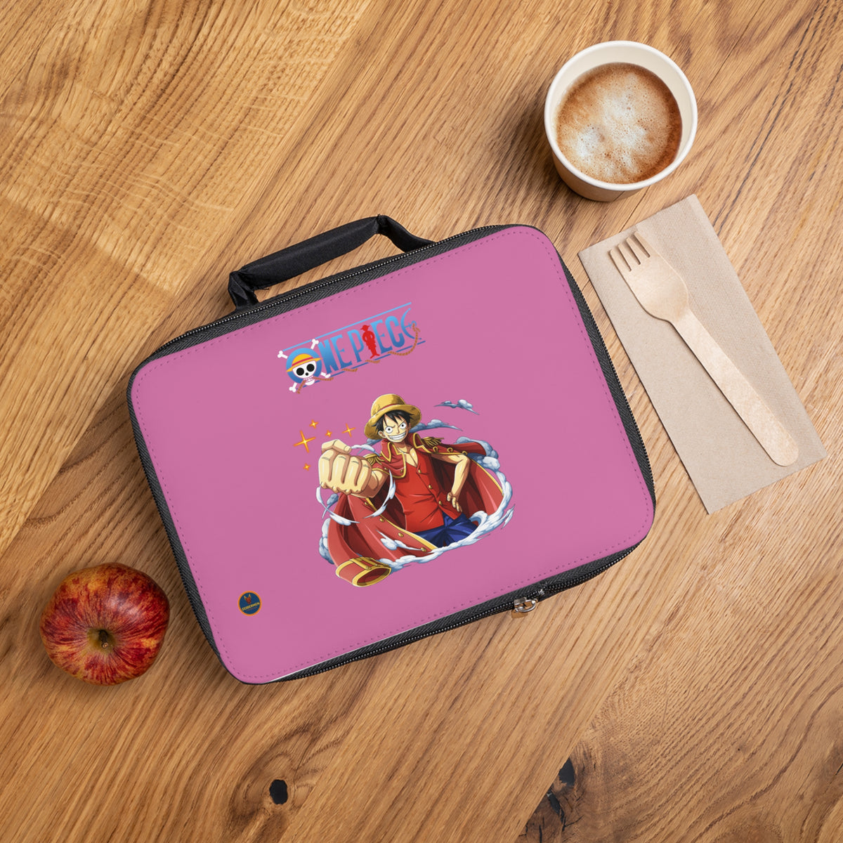 Monkey D. Luffy One Piece Anime Lunch Bag Light pink 🍱