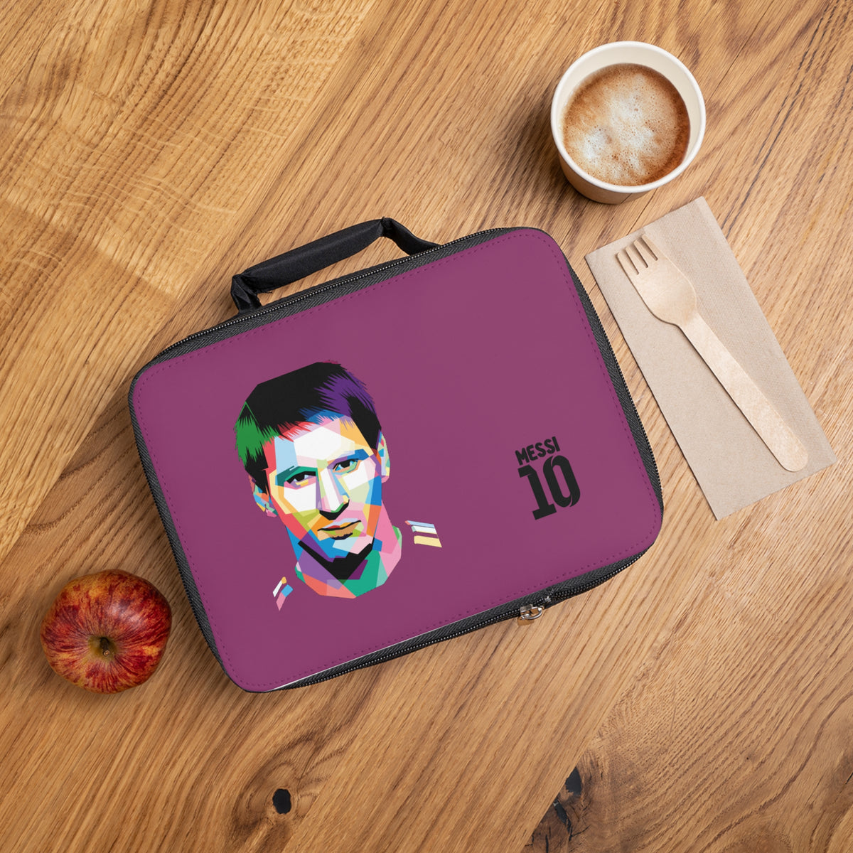 Lionel Messi LM10 Thermal Lunch Bag Pink⚽🥶