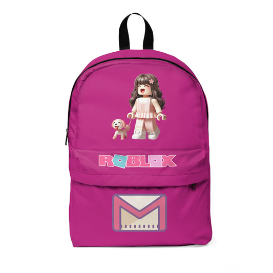 Roblox Soft Girl & Doggy Backpack Pink