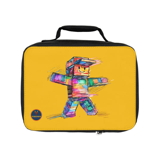 Yellow Roblox Insulated Lunch Bag for Kids and Gamers