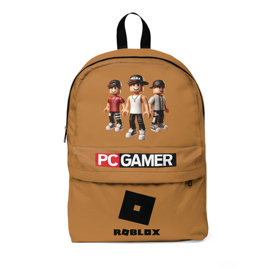Roblox PC Gamer Light Brown School Backpack