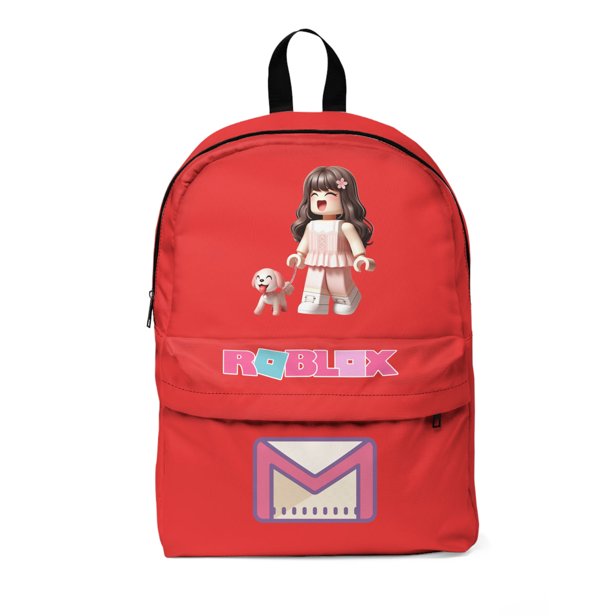 Roblox Soft Girl & Doggy Backpack Bright Red