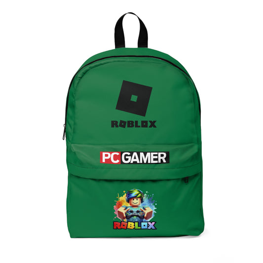 Roblox Level Up Gamer School Bag - Dark green