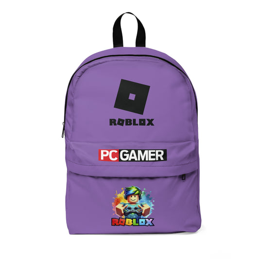 Roblox Level Up Gamer School Bag Light purple