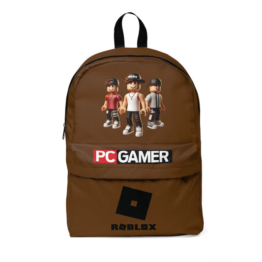 Roblox PC Gamer Brown School Backpack