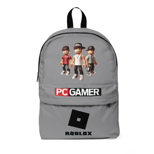 Roblox PC Gamer Grey School Backpack