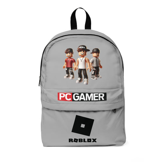 Roblox PC Gamer Light Grey School Backpack