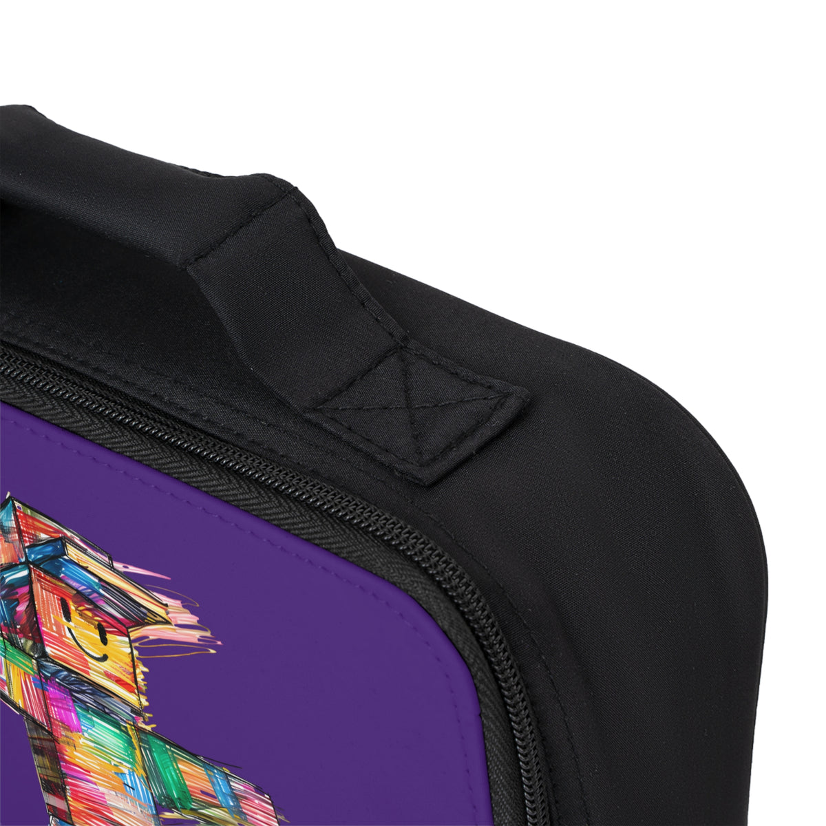 Purple Roblox Insulated Lunch Bag for Kids and Gamers