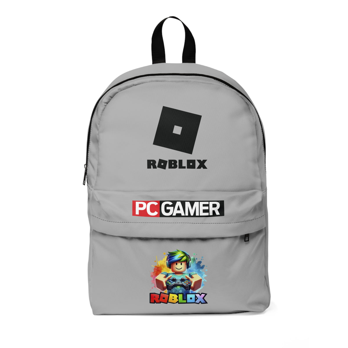 Roblox Level Up Gamer School Bag Light grey