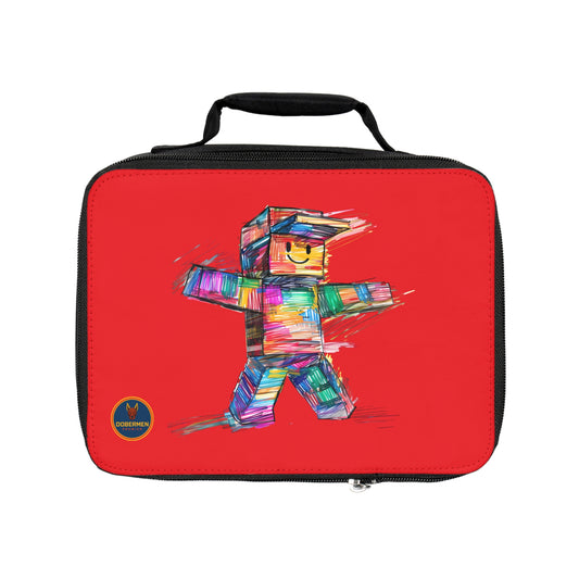 Red Roblox Insulated Lunch Bag for Kids and Gamers