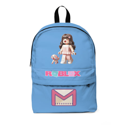 Roblox Soft Girl & Doggy Backpack Light blue