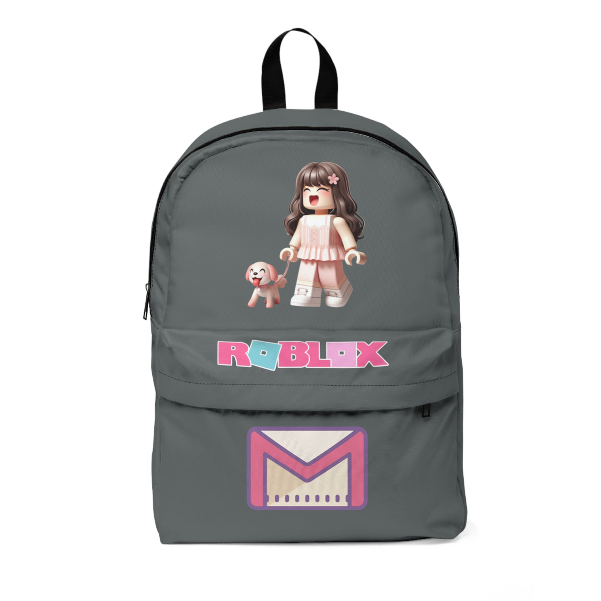Roblox Soft Girl & Doggy Backpack Dark grey