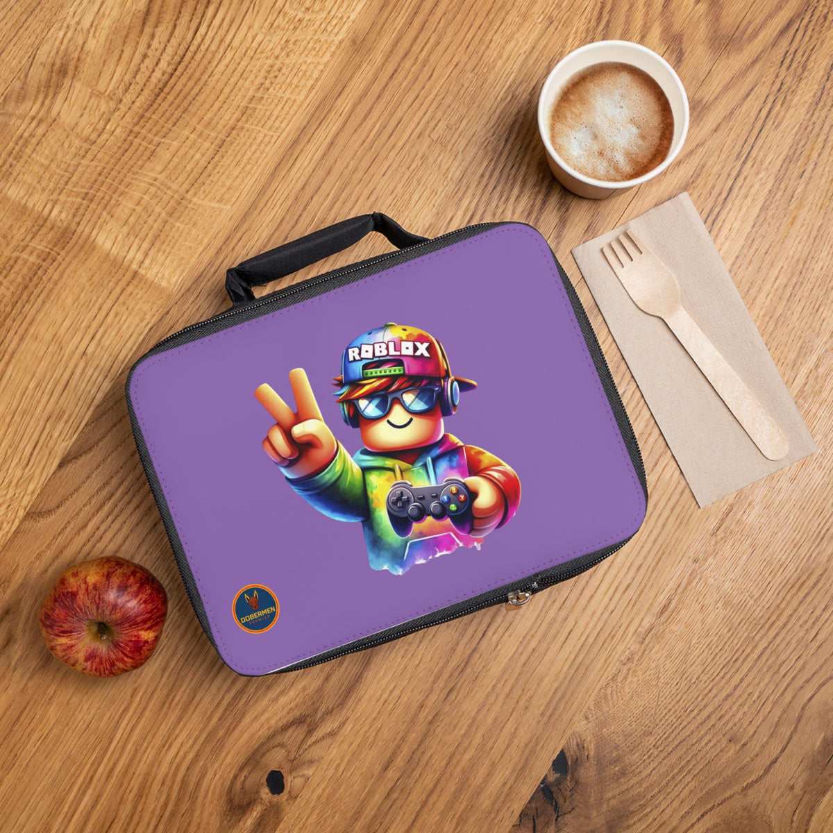 Vibrant Roblox Lunch Box Light purple 🌈 🎮🎒
