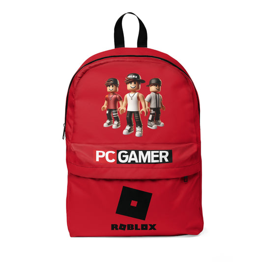 Roblox PC Gamer Dark Red School Backpack